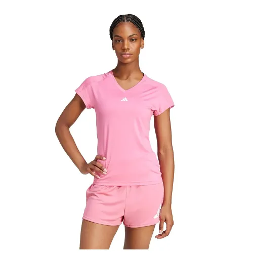 아디다스 Aeroready Train Essentials Minimal Branding V-Neck 반팔 티셔츠 6141515643