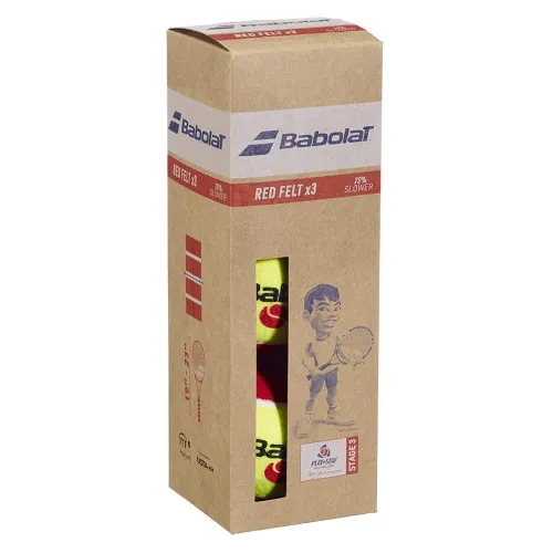 바볼랏 Red felt 테니스 공 상자 6141627552