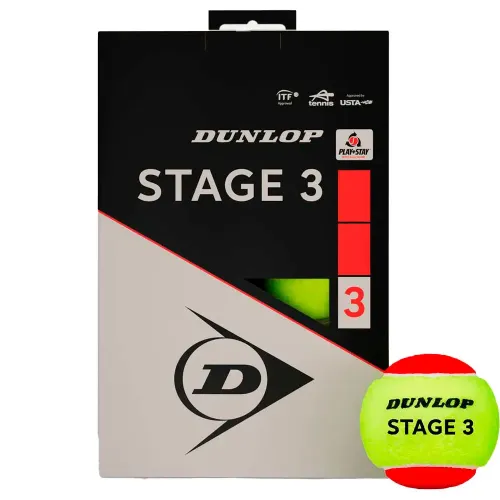 던롭 TB stage 3 Red 8x12 테니스 공 상자 6141772599