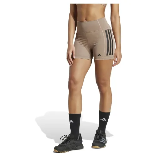 아디다스 Optime 3 Stripes 4in 짧은 레깅스 6142157461
