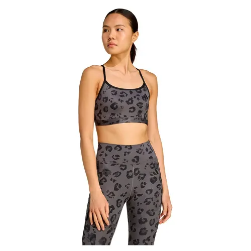 아디다스 Powerreact Essentials Print 스포츠 브라 로우 임팩트 6142170729