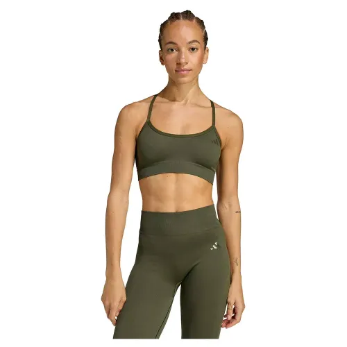 아디다스 Workout Essentials Knit 스포츠 브라 로우 임팩트 6142171138