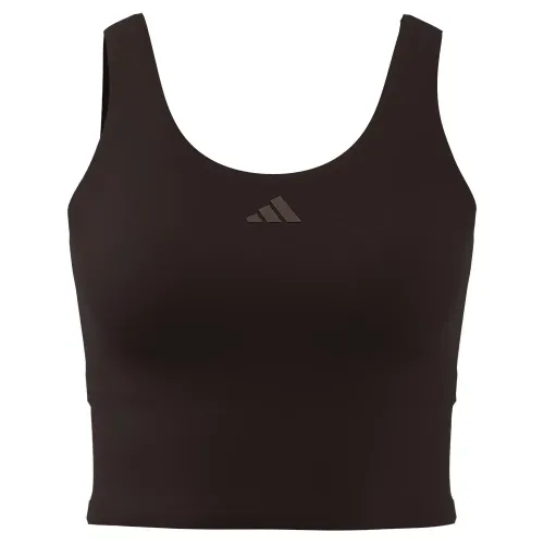 아디다스 3 Stripes Studio All Me 스포츠 탑 중간 지지력 6142665862