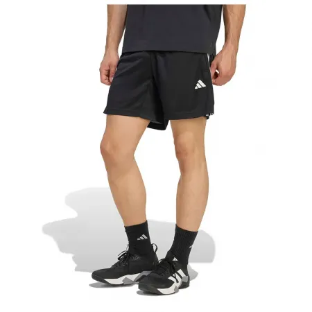 아디다스 Workout Essentials Base 3 Stripes Pique 7in 반바지 6142697145