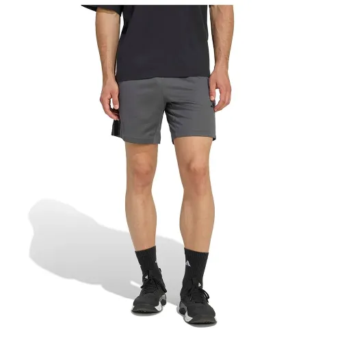 아디다스 Workout Essentials Base 3 Stripes Pique 7in 반바지 6142697172