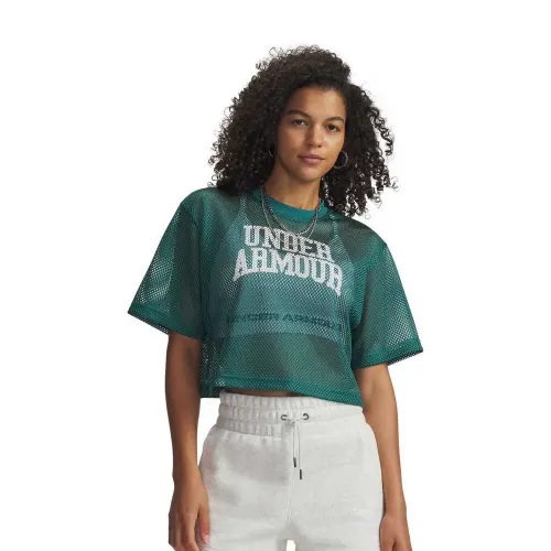 언더아머 Football Mesh Crop 반팔 티셔츠 6142830570