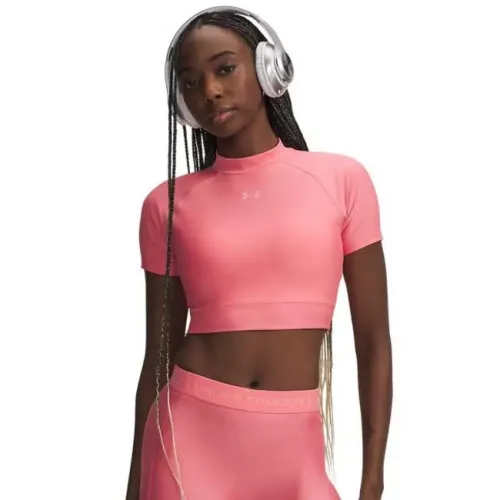 언더아머 HeatGear Crop Mock 반팔 티셔츠 6142830758