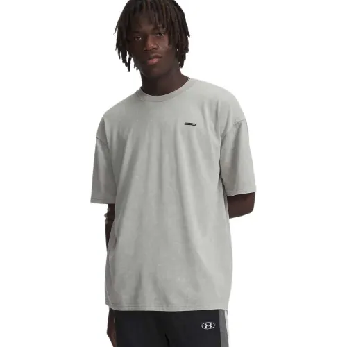 언더아머 헤비웨이트 Oversized Logo Wash 반팔 티셔츠 6142830848