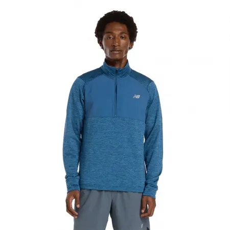 뉴발란스 애슬레틱스 히트 그리드 하프 지퍼 긴팔 티셔츠 6143059986