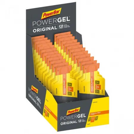 파워바 Powergel Original 에너지 젤 상자 열대 과일 41g 24 단위 7136149246