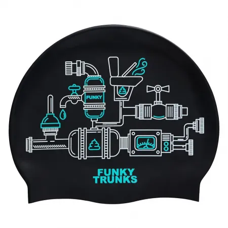 펑키 드렁크 Silicone Pooped 수영 모자 7139374904