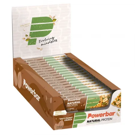 파워바 Natural Vegan 단백질 바 상자 소금 땅콩 40g 18 단위 7139987902