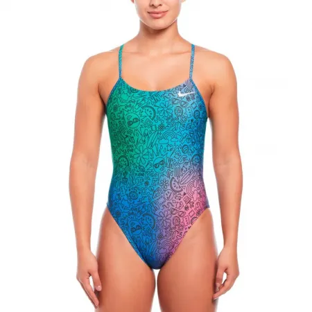 나이키 Cutout Hydrastrong Multi Print 수영복 7140339592