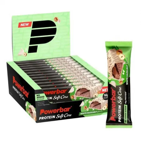파워바 Protein 소프트 코어 48g White 헤이즈lnut 에너지 바 상자 12 단위 7143499107