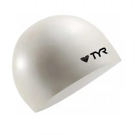 티어 Wrinkle Free Silicone White 수영 모자 7554627