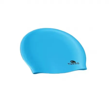 터보 Sky Blue Silicone 수영 모자 7672722
