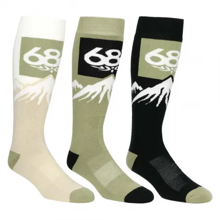 686 Snow caps 긴 양말 3 켤레 8142263296