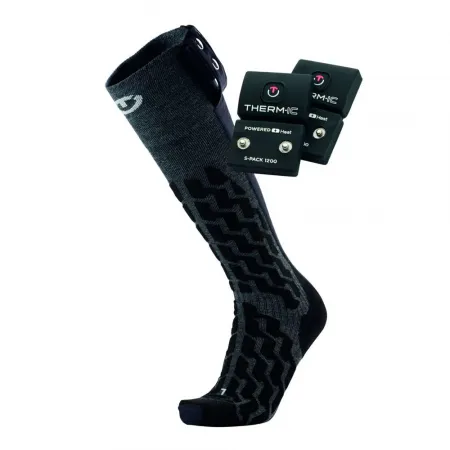 썰믹 Heat 퓨전 Uni heated ski socks + S-팩 1200 batteries 열매운 양말 8143275543