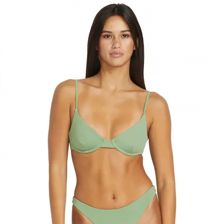 VOLCOM Simply Seamless Demi 비키니 탑 9141677016