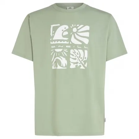 오닐 Melange Front Print 반팔 티셔츠 9142900241